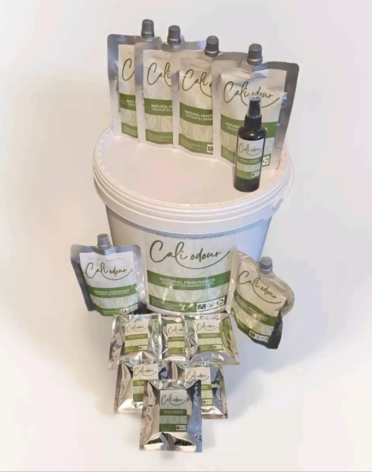 Cali Odour Natural Fragrance 16L Gel Bucket and 100ml Spray Freshener