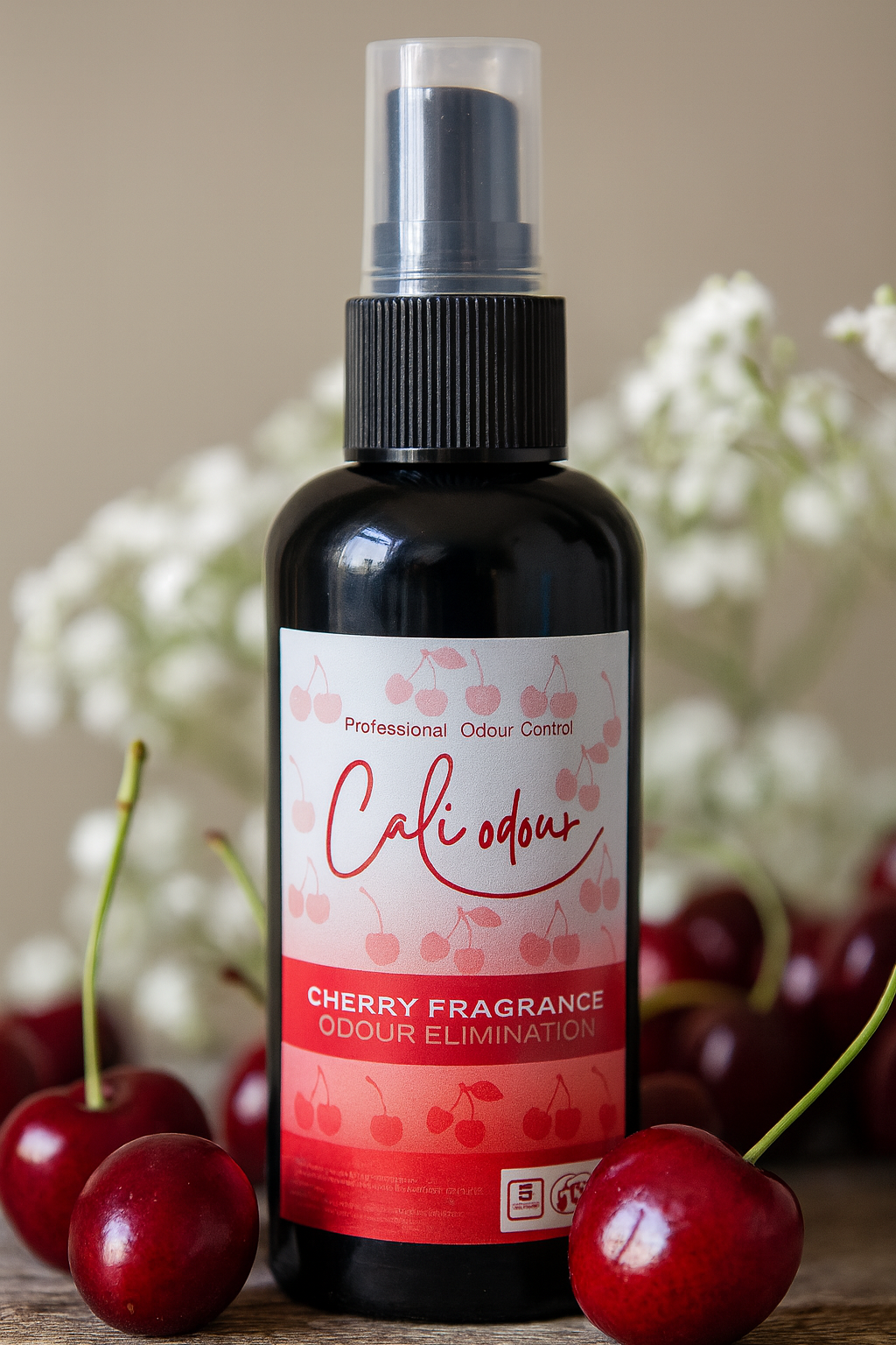Cali Odour Cherry Fragrance Odour Elimination 100ml Mist Spray.