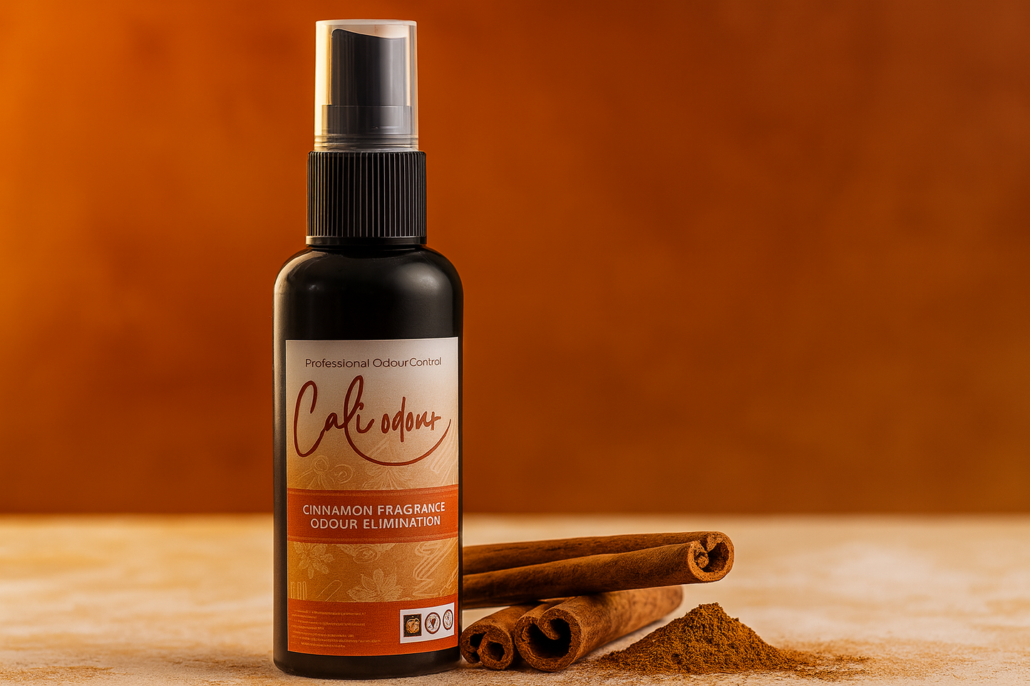 Cali Odour Cinnamon Fragrance Odour Elimination 100ml Mist Spray.