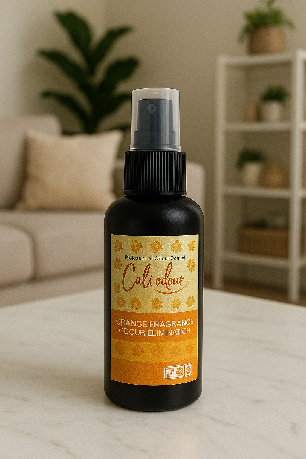Cali Odour Orange Fragrance Odour Elimination 100ml Mist Spray.